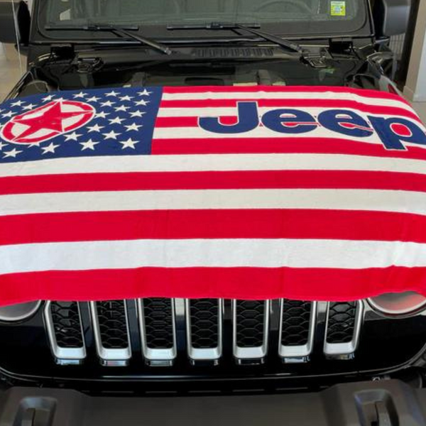 Jeep Beach Towel / Seat Towel American Flag Jeep World