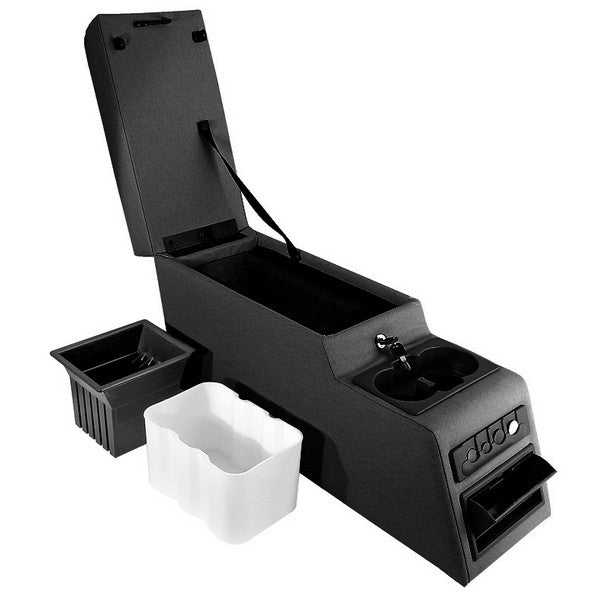 Ultimate Locking Console, Black by Rugged Ridge ('76-'95 Jeep Wrangler CJ, YJ)