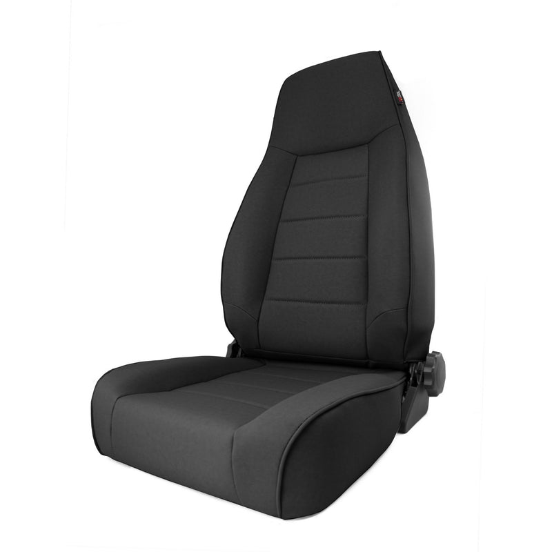 High-Back Front Seat, Reclinable, Black Denim by Rugged Ridge ('97-'06 Jeep Wrangler TJ)