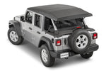 MasterTwill WindStopper & Tonneau Cover Combo, Black Diamond, by MasterTop (2018+ Wrangler JLU 4-Door Hard Top Models)