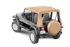 Replacement Soft Top with Doorskins & Clear Windows, Spice, by MasterTop ('88 - '95 Wrangler YJ)