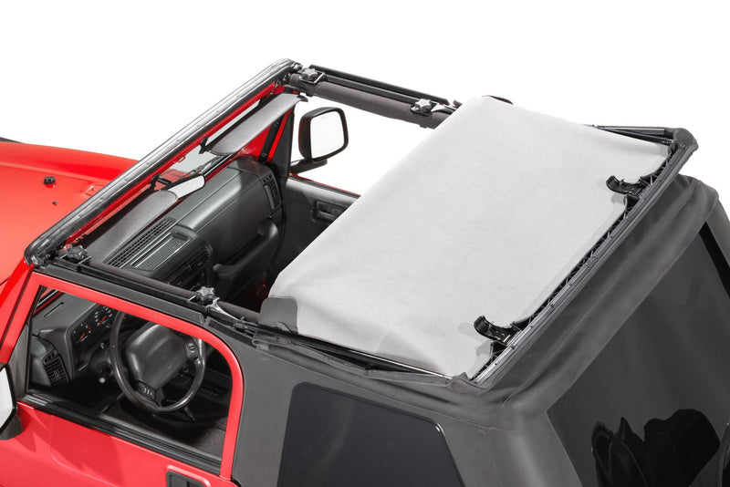 MasterTwill Fastback Replacement Top, Black, No Doorskins, Tinted Glass by MasterTop ('97 - '06 Wrangler TJ)