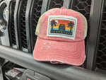 Women's Ponytail Jeep Hats (Peace Love Jeep, Adventure, American Flag)