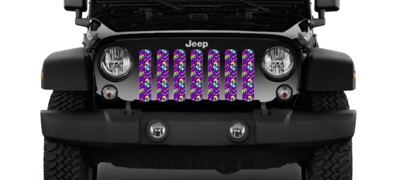 Mardi Gras Jeep Grille Insert