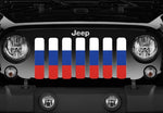 Russian Flag Jeep Grille Insert