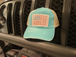 Women's Ponytail Jeep Hats (Peace Love Jeep, Adventure, American Flag)