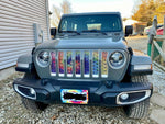 Mermaid Scales - Tie Dye Jeep Grille Insert