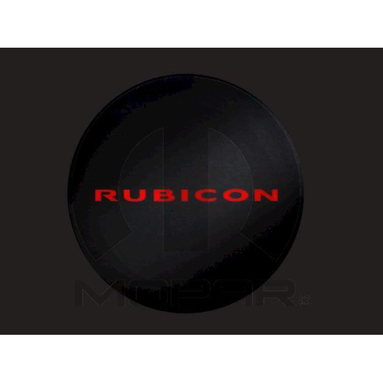 Wrangler Tire Cover: Red Rubicon Black Denim Tire Cover 82213743 – Jeep  World